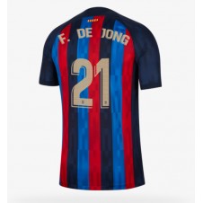 Barcelona Frenkie de Jong #21 Hjemmedrakt 2022-23 Kortermet